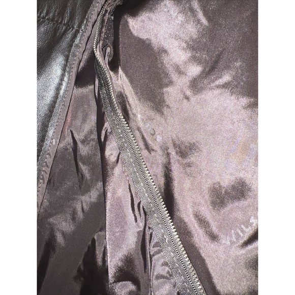 WILSONS Thinsulate Button Zip Out Liner Black Leather Jacket Men's Size M Coat - Picture 10 of 16